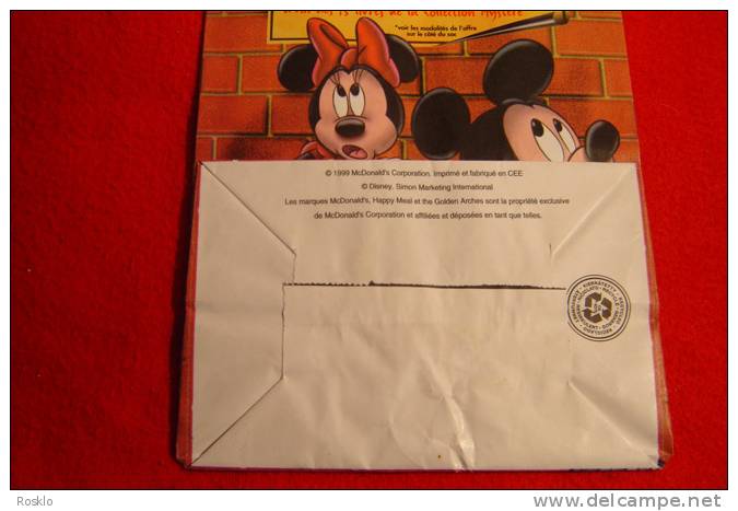 McDonald s MAC DONALD MICKEY MYSTERE DISNEY SAC HAPPY MEAL