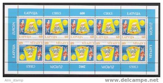 2002 Lettland    Mi. 568 ** MNH  Europa - 2002