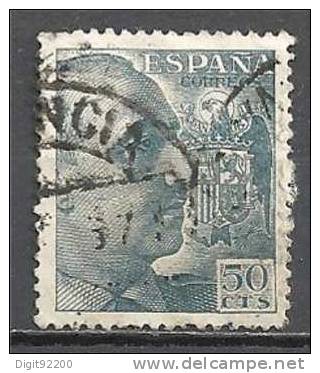 1 W Valeur Used,oblitérée - ESPAGNE - ESPAÑA * 1940/1945 - YT 684 - N° 1146-23 - Usados