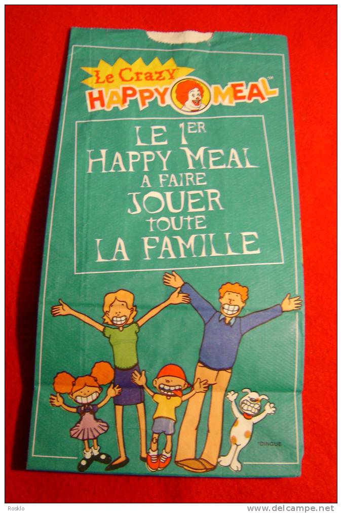 MAC DONALD / LE CRAZY HAPPY MEAL / LE 1° A FAIRE JOUER TOUTE LA FAMILLE  / SAC HAPPY MEAL 1997  / PARFAIT ETAT - McDonald's
