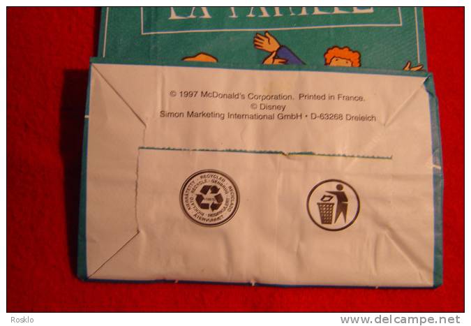 MAC DONALD / LE CRAZY HAPPY MEAL / LE 1° A FAIRE JOUER TOUTE LA FAMILLE  / SAC HAPPY MEAL 1997  / PARFAIT ETAT - McDonald's