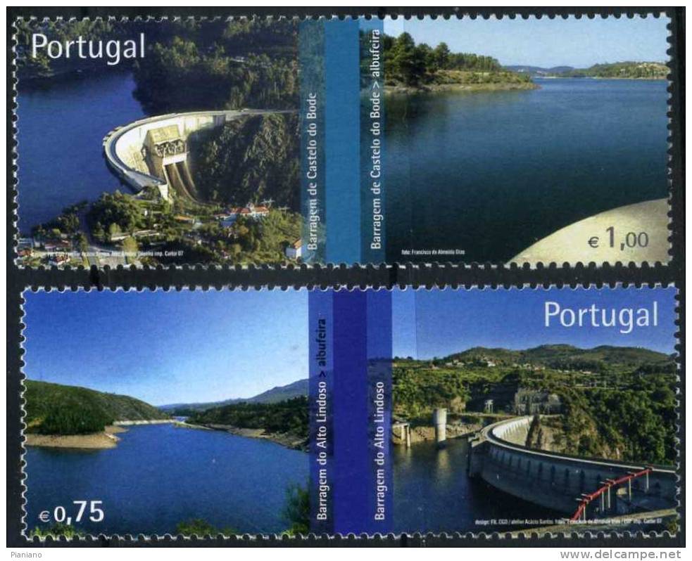 PIA - PORTOGALLO - 2007  : Dighe  -  (UN  3131-3135) - Unused Stamps