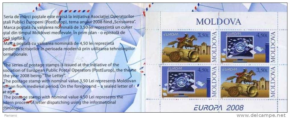 PIA - MOLDAVIA  - 2008 : Europa  -  (Un Carnet   595-96 X 2) - 2008