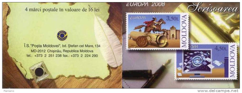 PIA - MOLDAVIA  - 2008 : Europa  -  (Un Carnet   595-96 X 2) - 2008