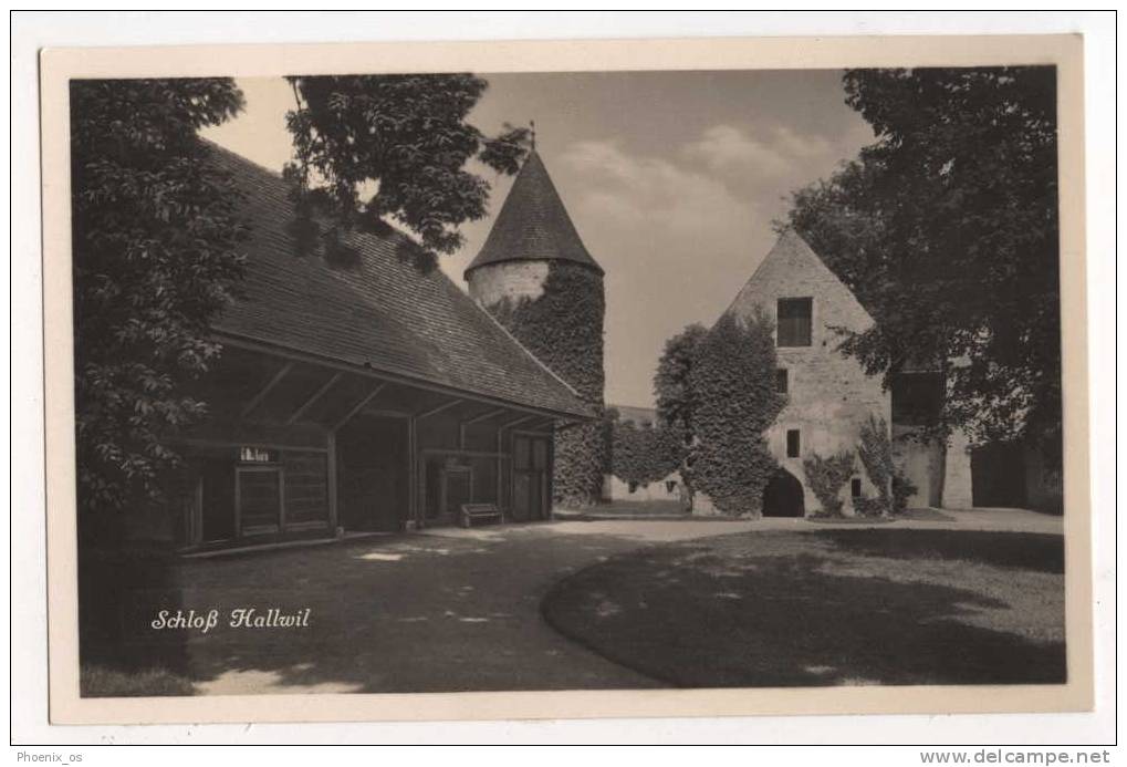 SWITZERLAND - HALLWIL, LENZBURG, Castle, Old Postcard - Lenzburg