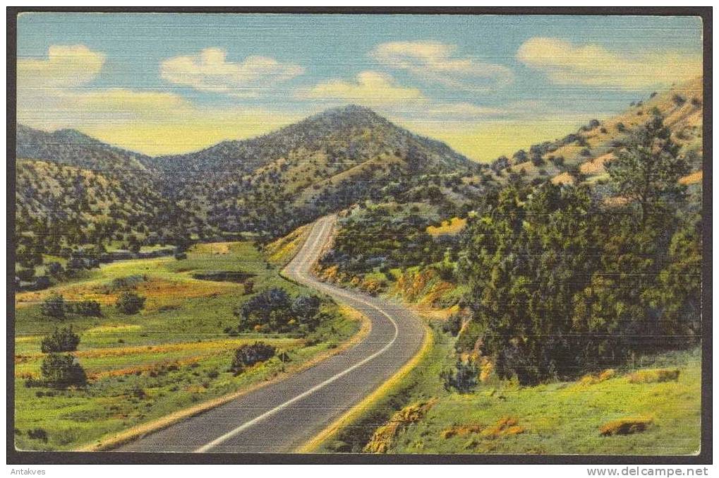 USA Postcard Highway U.S..66, Through Sandia Mountains, Albuquerque, New Mexico - Albuquerque