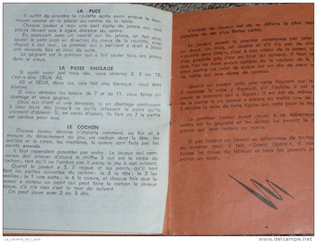 Règles Malette De Jeux LAS VEGAS, Nain Jaune, Oie, Loto, Dominos, Dada, Zanzi, Puce, Cochon, Passe Anglaise - Autres & Non Classés