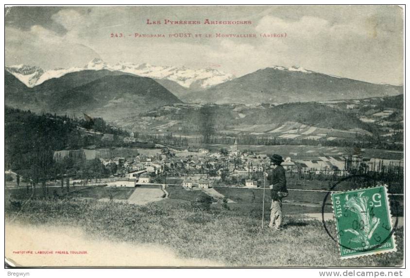 09 - CPA Oust - Panorama Et Le Montvallier - Oust