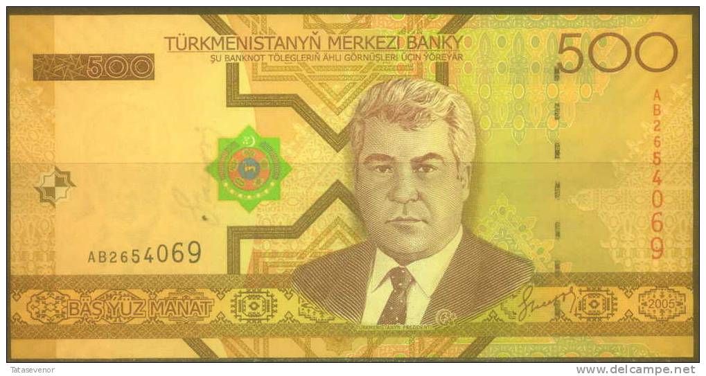 Turkmenistan 500 Manats Note, P19, UNC - Turkmenistan