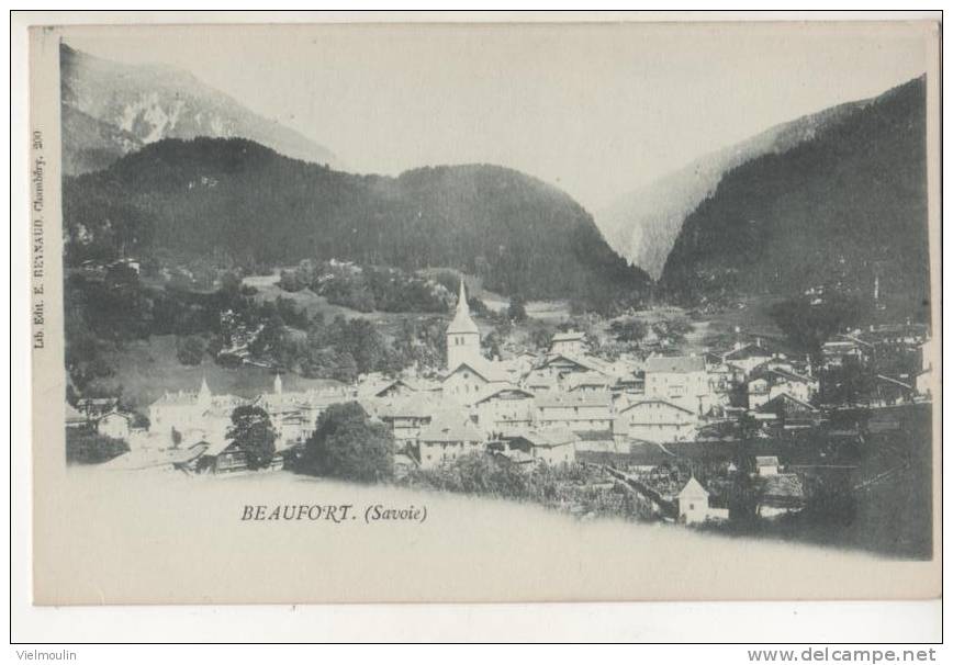 BEAUFORT 73 VUE GENERALE EGLISE BELLE CARTE - Beaufort