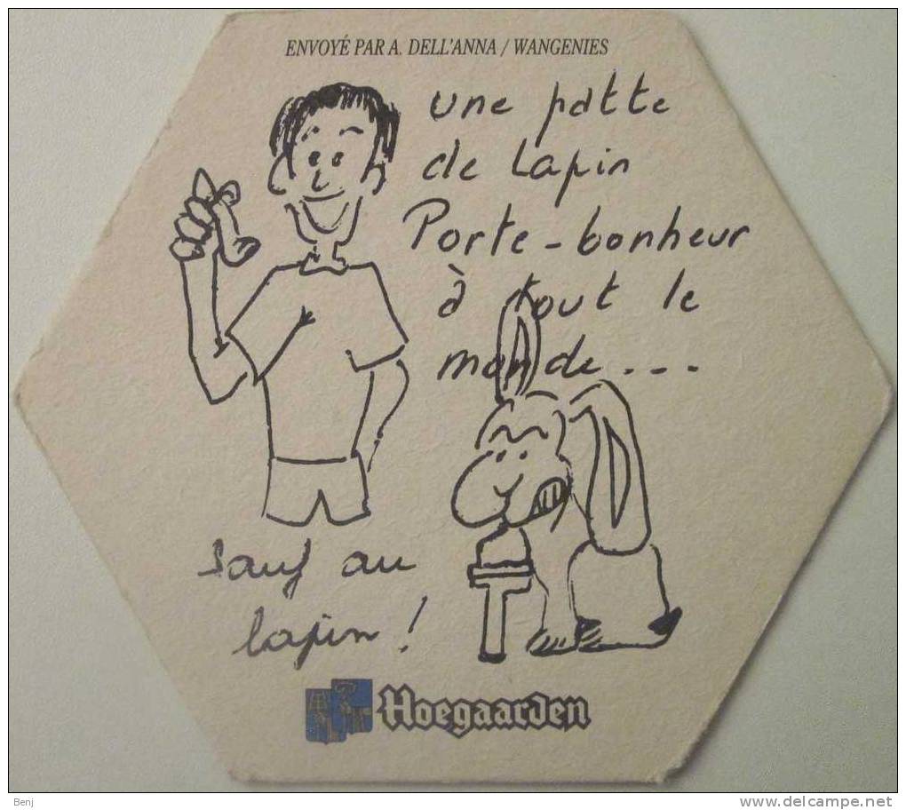 Sous-bock HOEGAARDEN Lapin Bierviltje Beermat Bierdeckel (G) - Sous-bocks