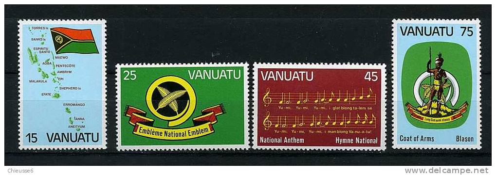 Vanuatu ** N° 631 à 634 - 1er Ann. De L'Indépendance - Vanuatu (1980-...)
