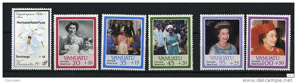 Vanuatu ** N° 763 à 768 Surchargés  - Reine Elizabeth II. - Vanuatu (1980-...)