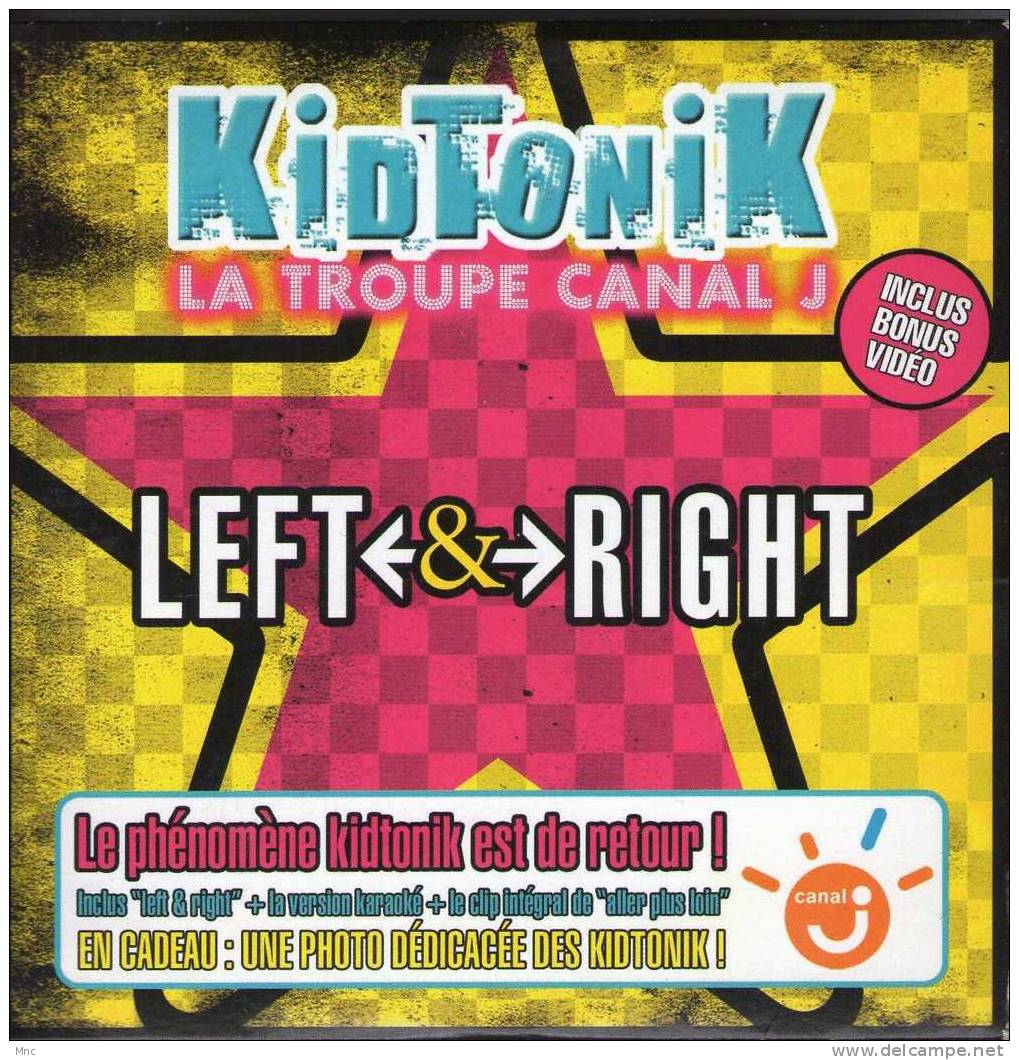 CD 2 Titres KIDTONIK "Left & Right" - Enfants