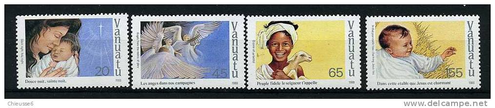 Vanuatu ** N° 818 à 821 - Noël - Vanuatu (1980-...)
