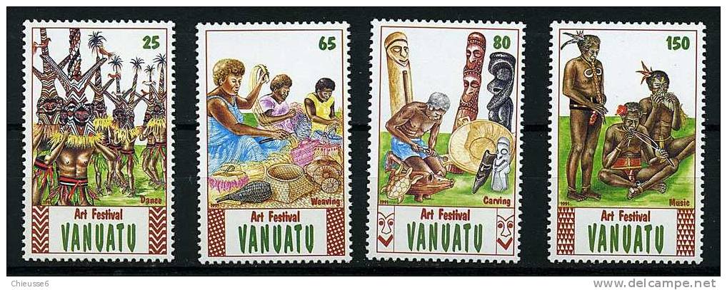 Vanuatu ** N° 860 à 863 - Festival D'art Populaire - Vanuatu (1980-...)