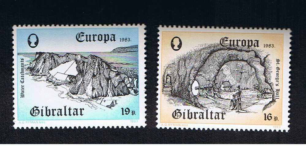 RB 632 - Gibraltar 1983 Europa MNH Set Of 2 Stamps - Gibraltar