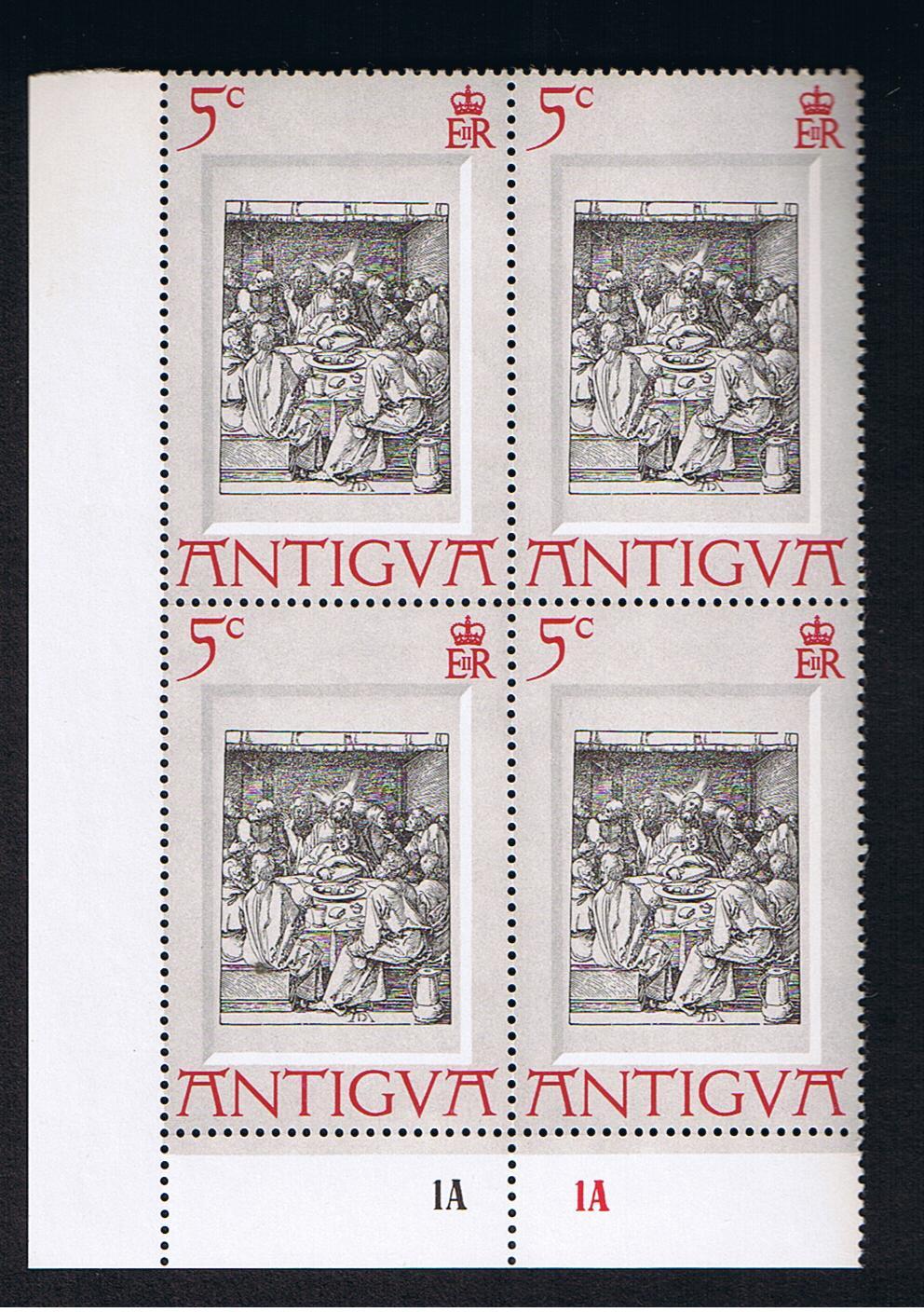 RB 632 - Antigua MNH 1971 Easter Stamps In Corner Blocks Of 4 - Antigua And Barbuda (1981-...)