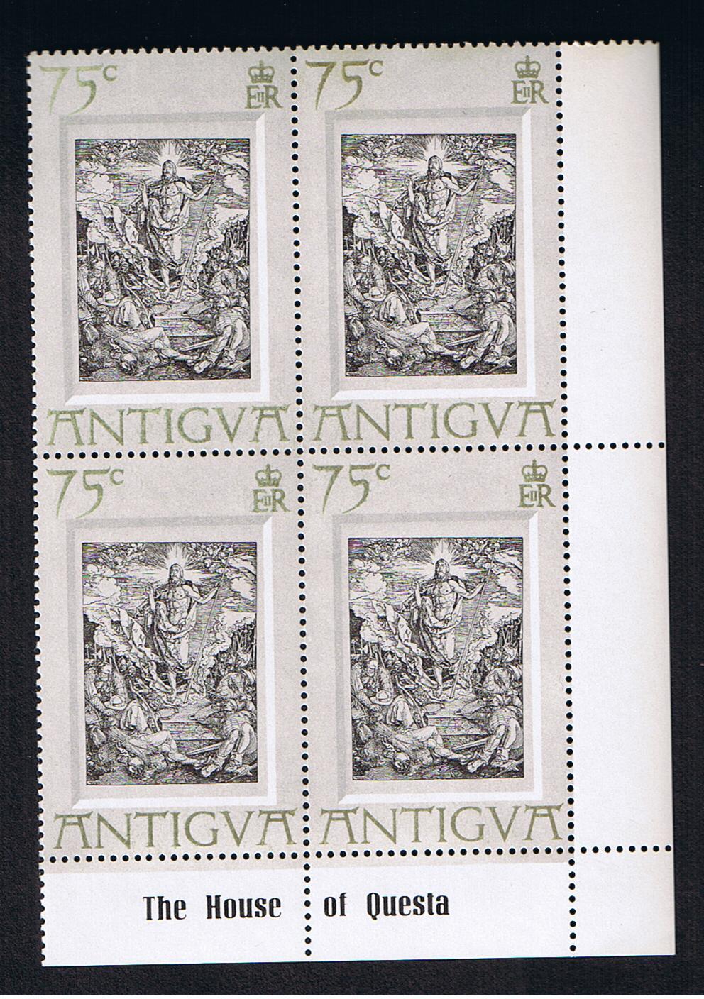 RB 632 - Antigua MNH 1971 Easter Stamps In Corner Blocks Of 4 - Antigua And Barbuda (1981-...)