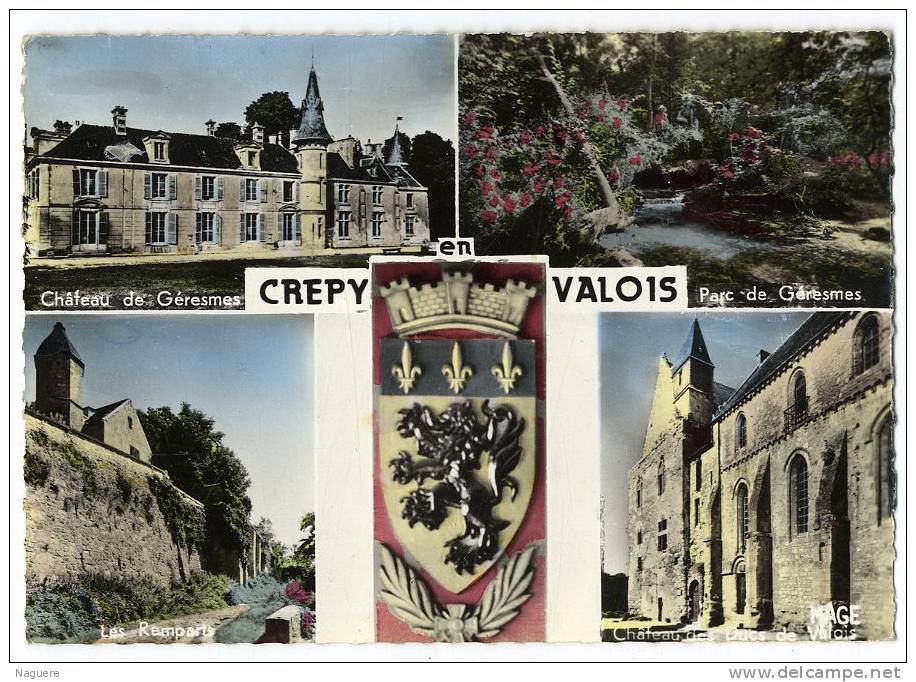 60 CREPY EN VALOIS  -  CARTE MULTI VUES  -  CPM  ANNEE 1950/60 - Crepy En Valois