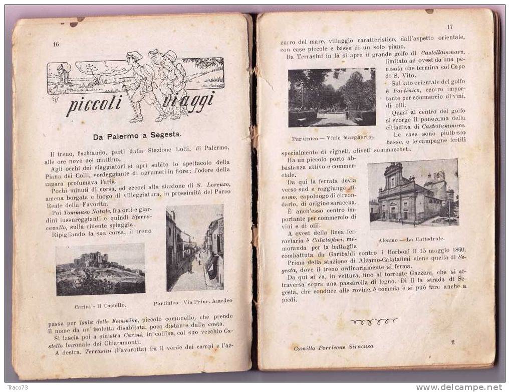 PALERMO  1924 - Libro Sussidiario per la Cultura Regionale e le Nozioni Varie - Camillo Perricone Siracusa