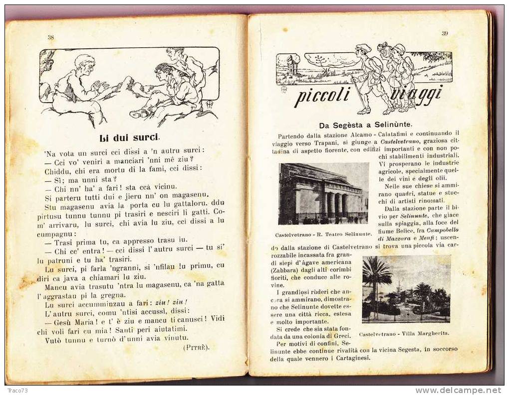 PALERMO  1924 - Libro Sussidiario per la Cultura Regionale e le Nozioni Varie - Camillo Perricone Siracusa