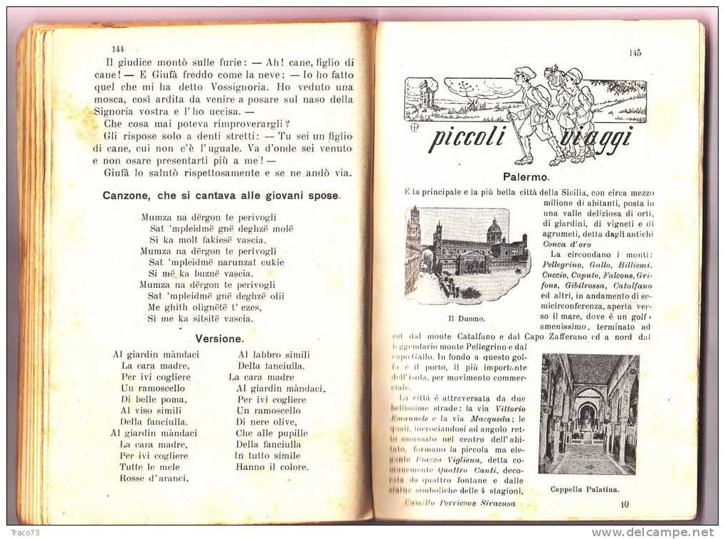 PALERMO  1924 - Libro Sussidiario per la Cultura Regionale e le Nozioni Varie - Camillo Perricone Siracusa