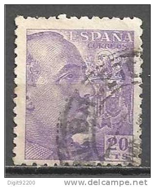 1 W Valeur Used,oblitérée - ESPAGNE - YT 680 * 1940/1945 - N° 1041-4 - Gebruikt