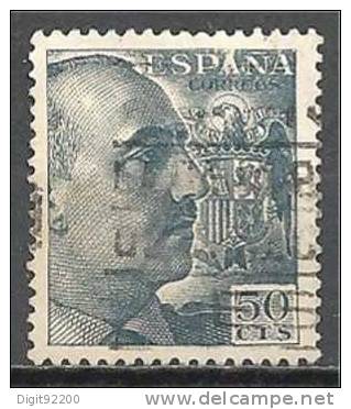 1 W Valeur Used,oblitérée - ESPAGNE - YT 684 * 1940/1945 - N° 1041-11 - Usati