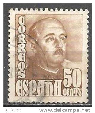 1 W Valeur Used,oblitérée - ESPAGNE - YT 770 * 1948/1954 - N° 1041-13 - Gebraucht