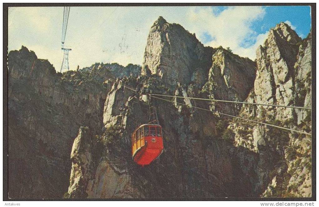 USA Postcard Tram Ride, Palm Springs, California - Palm Springs