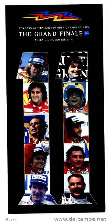 Australie - CM Grand Prix De Formule 1 1995 - Anciens Vainqueurs - Cartoline Maximum