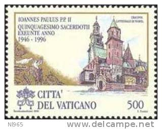 CITTA' DEL VATICANO - VATIKAN STATE - GIOVANNI PAOLO II - ANNO 1996 - SACERDOZIO - NUOVI ** MNH - Ongebruikt