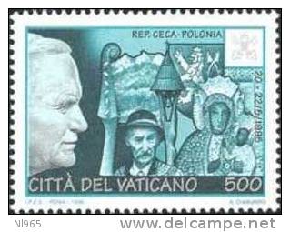 CITTA´ DEL VATICANO - VATIKAN STATE - GIOVANNI PAOLO II - ANNO 1996 - VIAGGI DEL PAPA  - NUOVI ** MNH - Ongebruikt