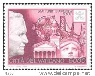 CITTA´ DEL VATICANO - VATIKAN STATE - GIOVANNI PAOLO II - ANNO 1996 - VIAGGI DEL PAPA  - NUOVI ** MNH - Ongebruikt