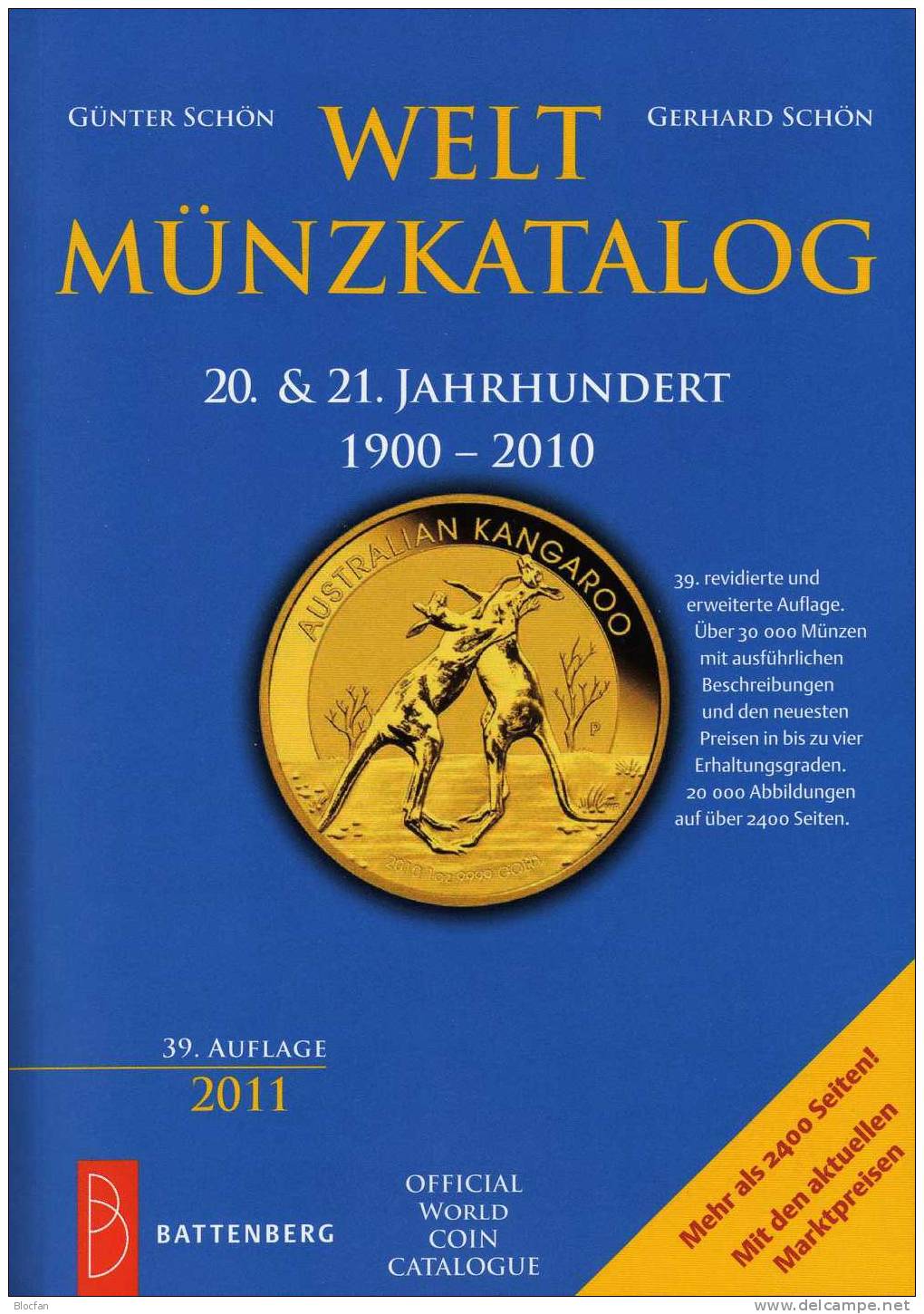 Weltmünzkatalog Schön 2011 Neu 50€ Münzen Des 20.Jahrhundert A-Z Battenberg Verlag Europa Amerika Afrika Asien Ozeanien - Boeken & Software