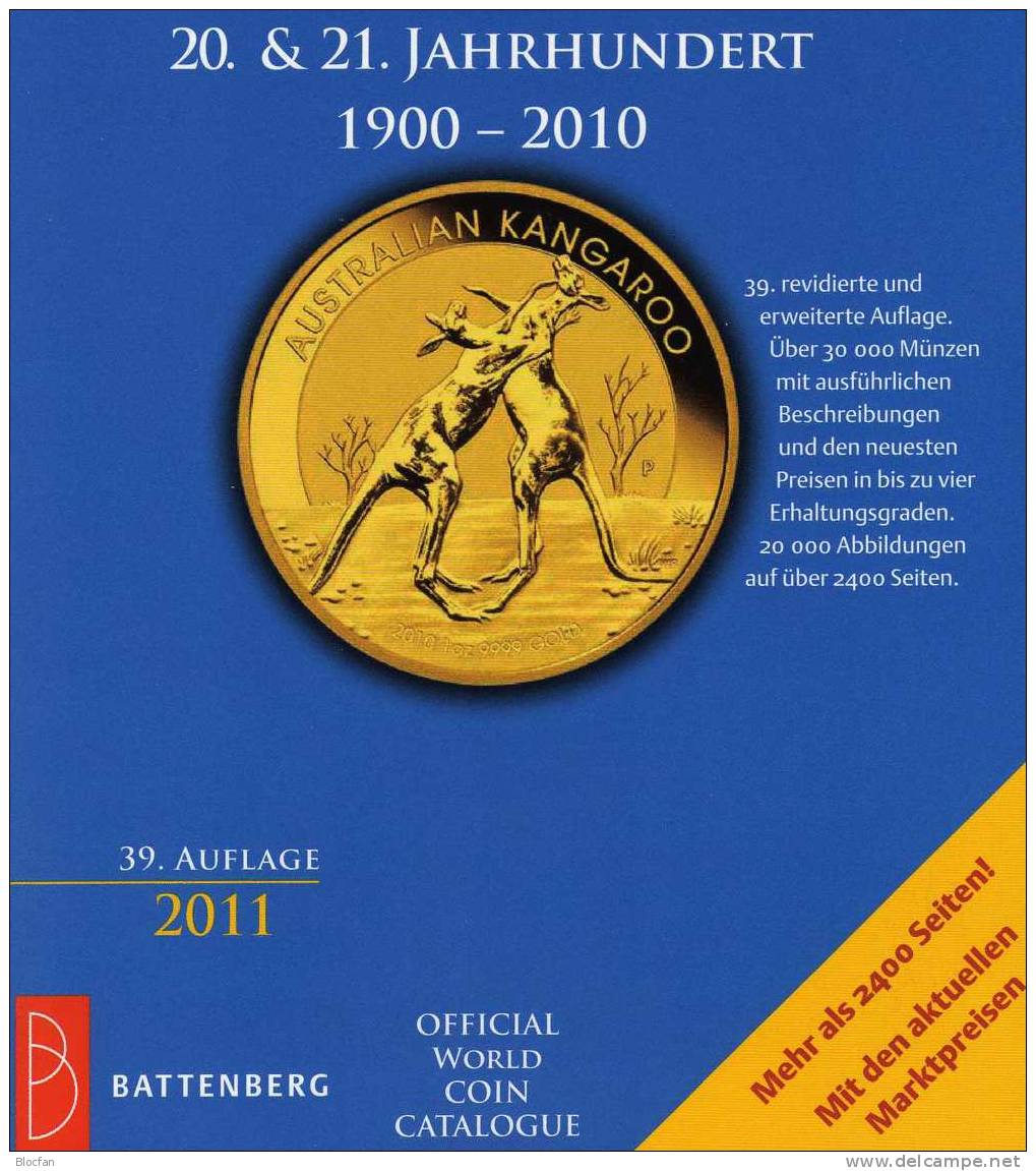 Weltmünzkatalog Schön 2011 neu 50€ Münzen des 20.Jahrhundert A-Z Battenberg Verlag Europa Amerika Afrika Asien Ozeanien