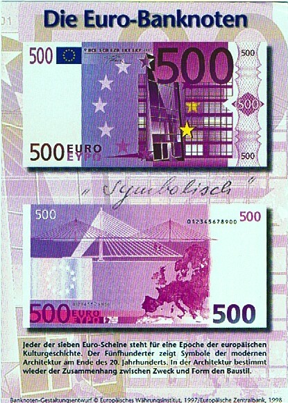 Die Euro-Banknoten 500&euro; - Münzen (Abb.)
