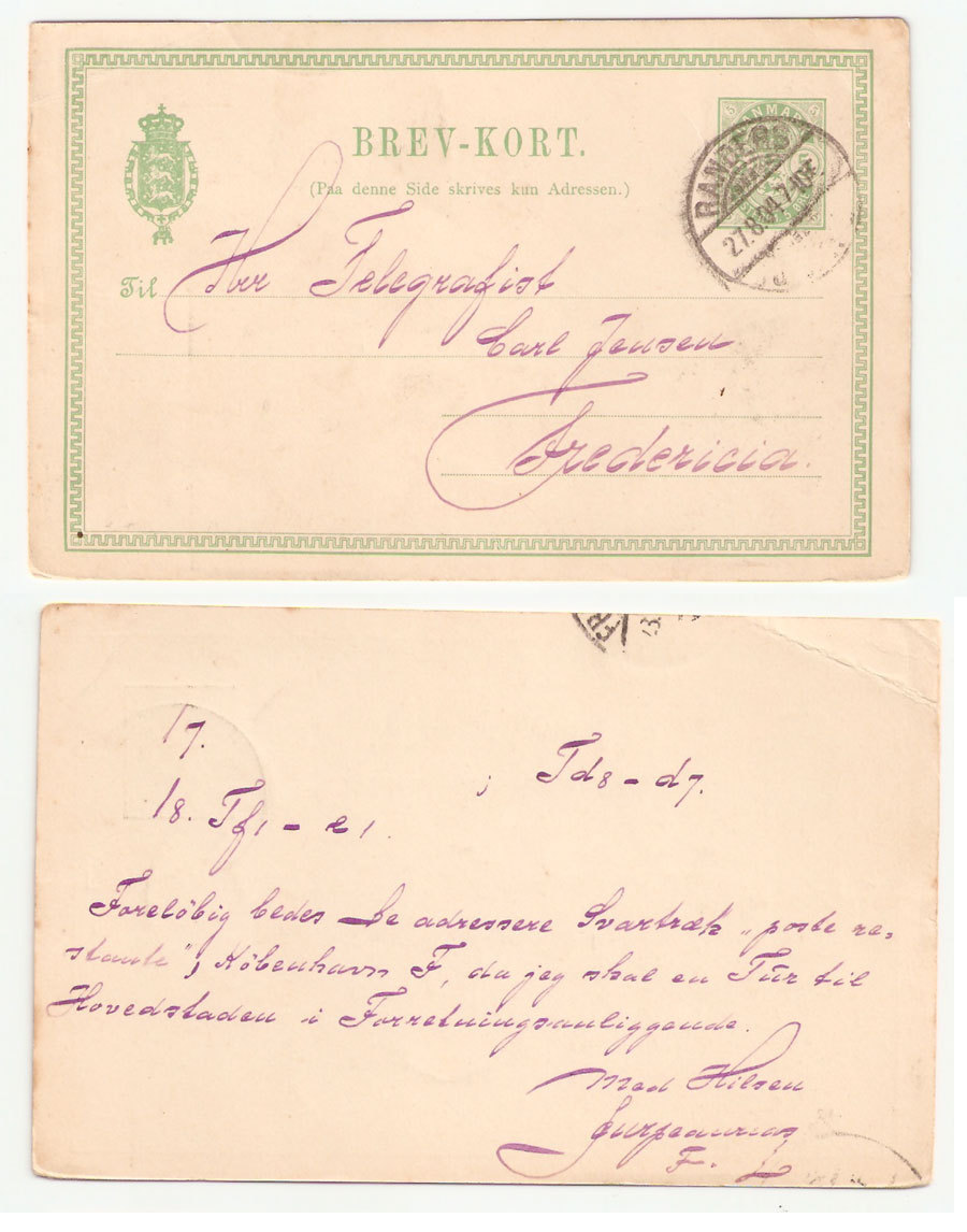 Danmark Denmark UK GB US 1904 - Lettres & Documents