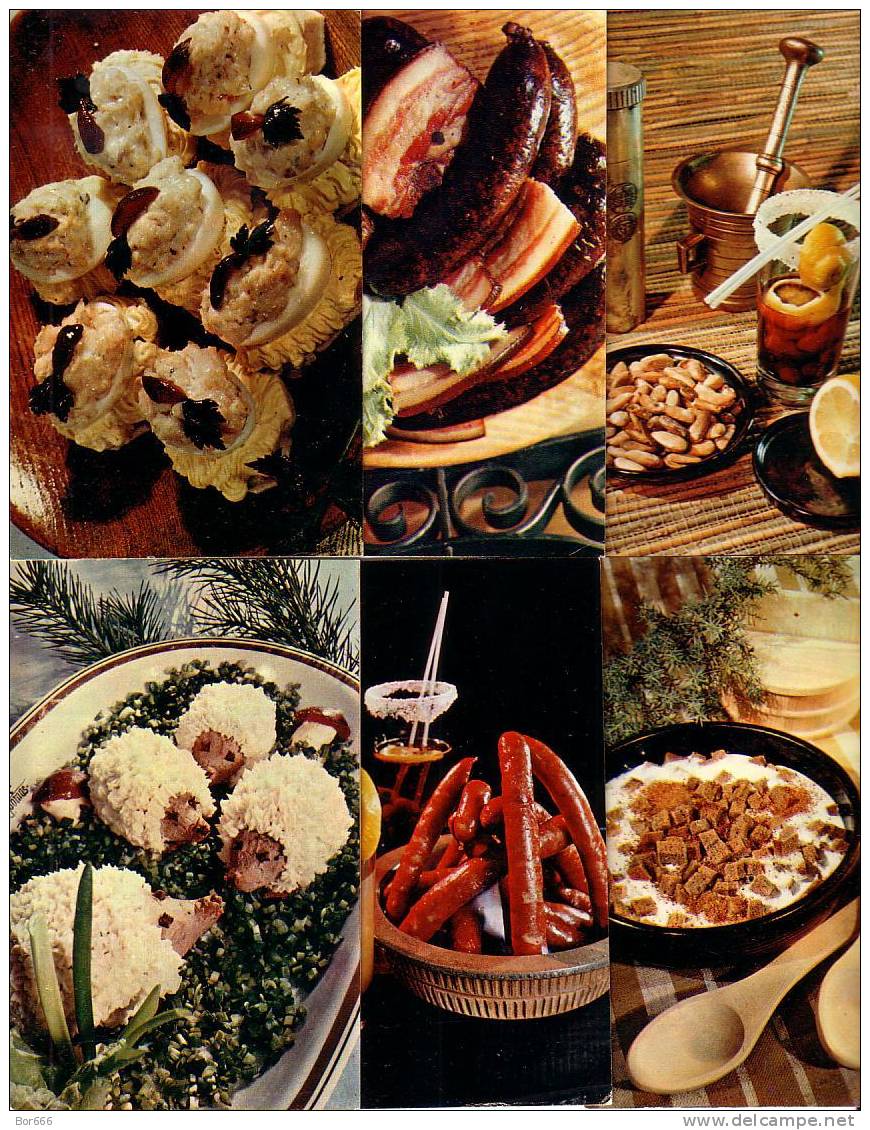 GOOD USSR 15 POSTCARDS Set 1973 - ESTONIA NATIONAL CUISINE - Recipes (cooking)