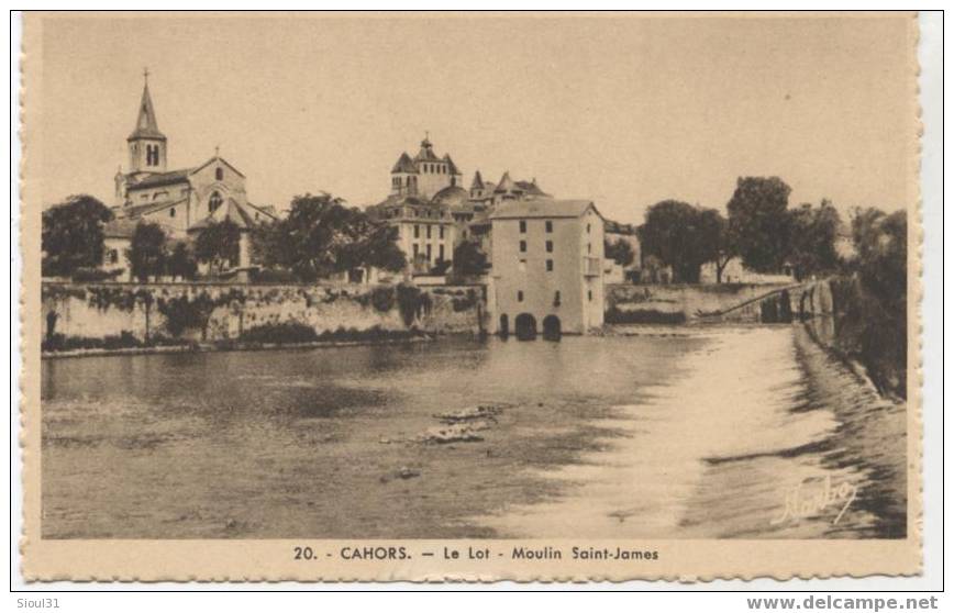 46...CAHORS  LE LOT  MOULIN SAINT  JAMES TTBE - Moulins à Eau