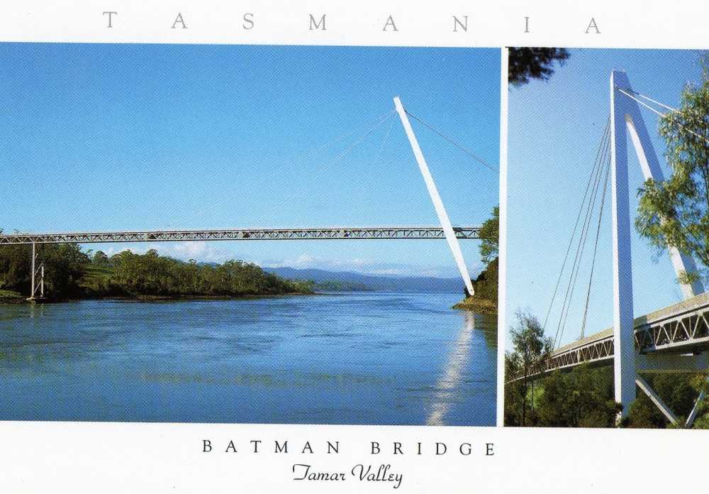 Australia Tasmania Tamar Valley A-Frame Batman Bridge Unused - Altri & Non Classificati