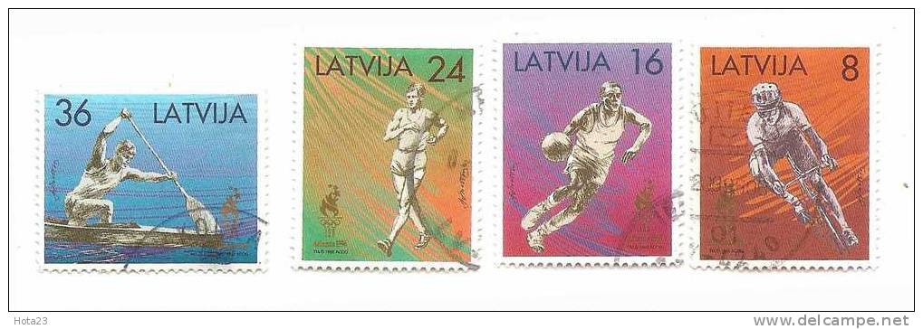 Olimpic Games Atlanta 1996 - Latvia Used Stamps - Sommer 1996: Atlanta