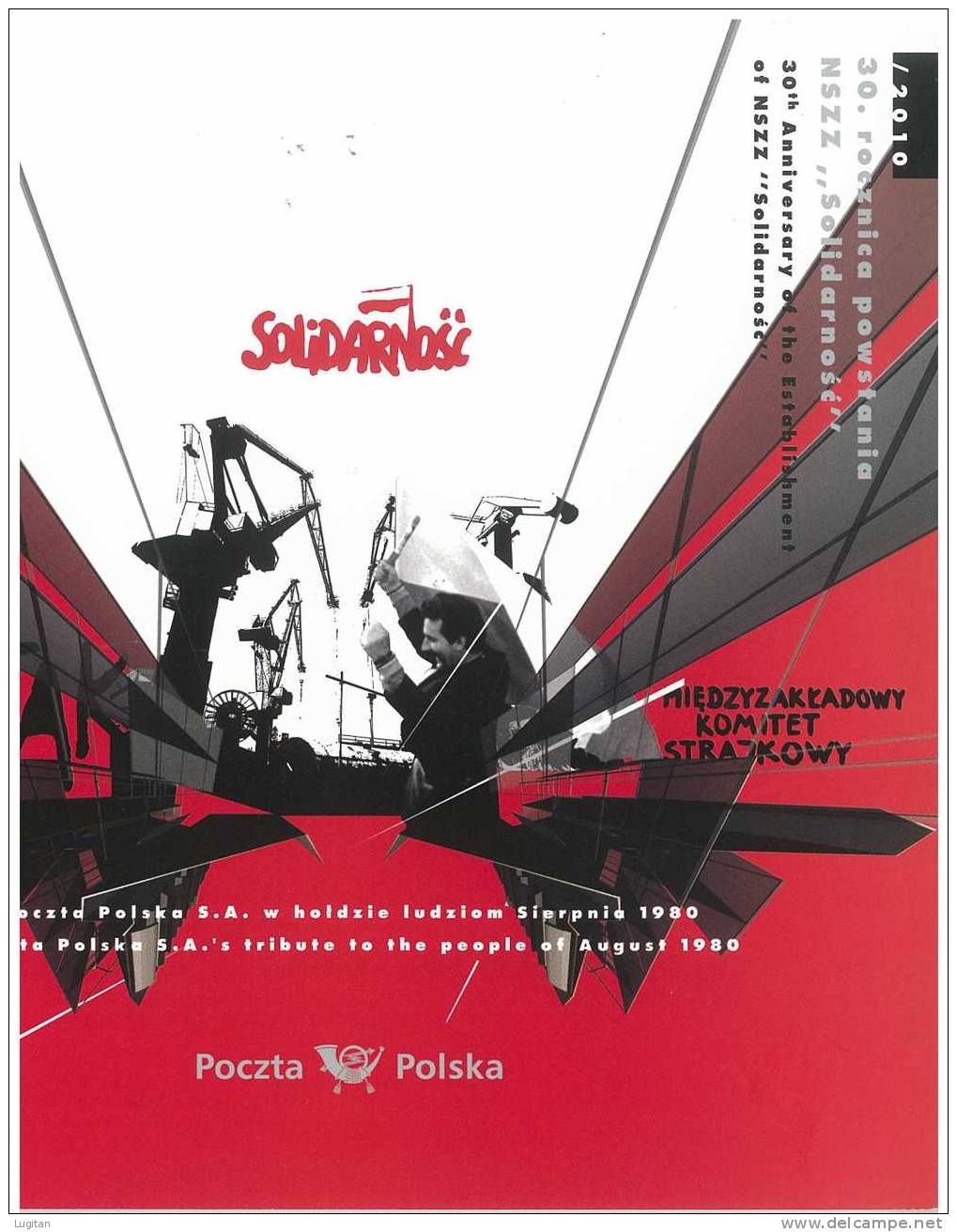 Filatelia -  FOLDER  - EMISSIONE COMMEMORATIVA SOLIDARNOSC ANNO 2010 - Solidarnosc Labels