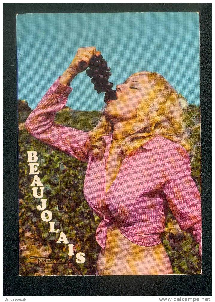 CPSM - BEAUJOLAIS ( Vigne Raisin Charme Pin Up Blonde érotisme Photo Moisy ) - Vines