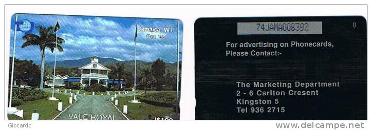 GIAMAICA (JAMAICA) - GPT JT - 1996 VALE ROYAL ROYAL CODE   74JAMA - USATA (USED)  -  RIF. 1096 - Jamaïque