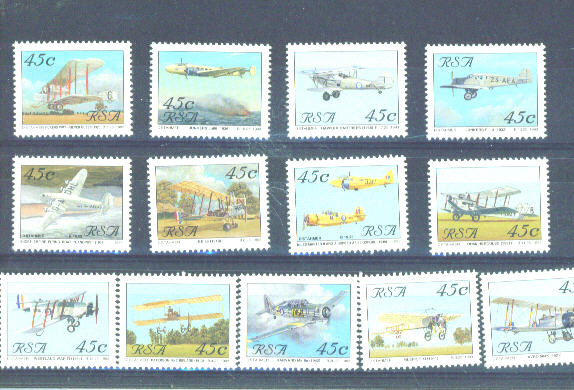 SOUTH AFRICA - 1993 Aircraft UM (One Value Has A Torn Corner) - Nuevos