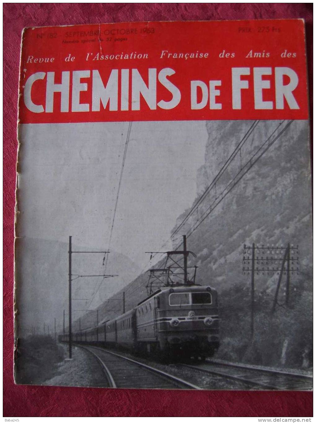 CHEMINS DE FER SEPTEMBRE 1953 L'ELECTRIFICATION DE L'ETOILE D'AMBERIEU - Trains