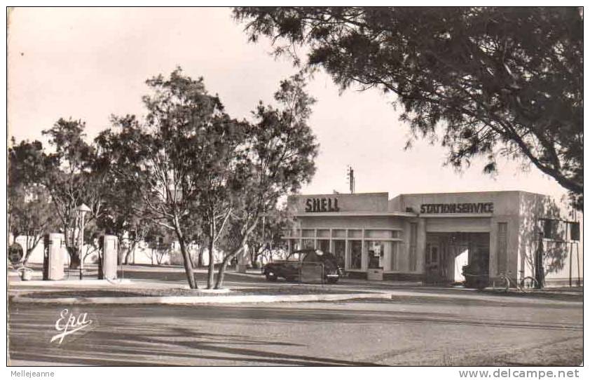 Cpsm Colomb Bechar ( Algerie ) Station Shell , Pompes à Essence - Bechar (Colomb Béchar)