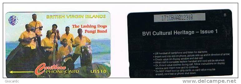 I. VERGINI BR. - BRITISH VIRGIN IS. - GPT - 1997 LASHING DOGS FUNGI BAND    CODE 171CBVA  - USATA (USED)  -  RIF. 1117 - Musica